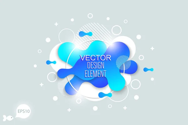 Prvky designu moderního vektorového tvaru — Stockový vektor