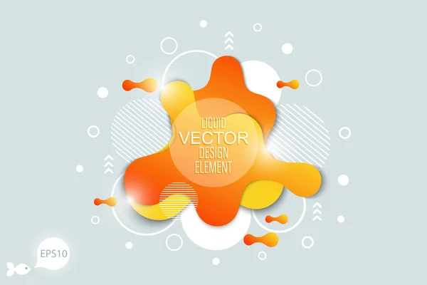 Современные элементы конструкции векторной жидкости — стоковый вектор
