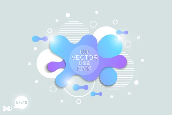 Современные элементы конструкции векторной жидкости — стоковый вектор