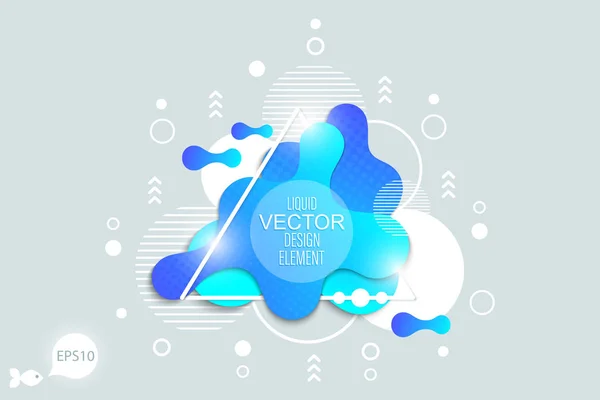 The modern vector liquid form design elements Royalty Free Stock Illustrations