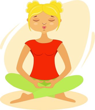 Lotus pozisyonu kız