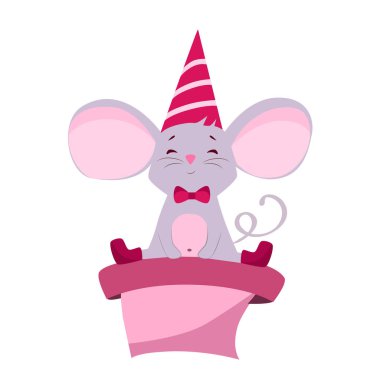 Fare hediyelerin üzerine oturur