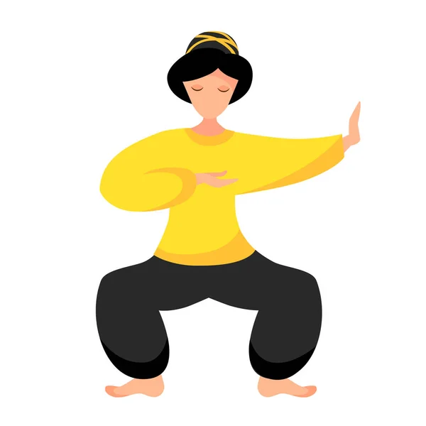 Yoga ve qigong pozu. 