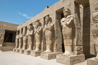 Luxor karnak Tapınağı, antik egyption heykeller 