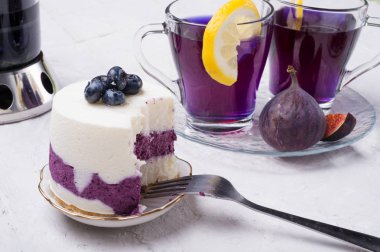 organik Kelebek bezelye, clitoria veya Mavi bezelye çiçek bitkisel çay. T