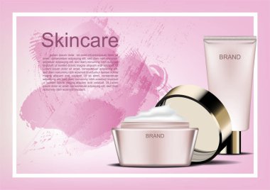 Cilt Bakımı pembe soyut boya arka plan ayarla