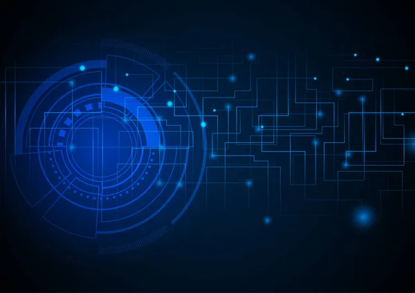 Tecnología Digital Con Textura Placa Circuito Oscuridad — Archivo Imágenes Vectoriales