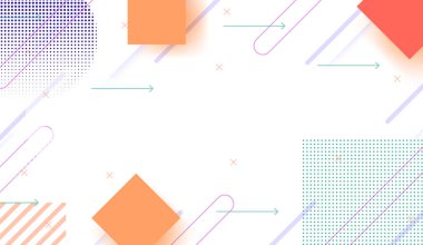 Beyaz arkaplan kavramında Geometrik