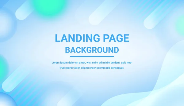 Light Blue Landing Page Background — Stock Vector