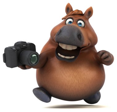 Kamera ile eğlenceli at - 3D Görüntü