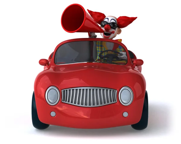 Personagem Desenho Animado Engraçado Carro Ilustração — Fotografia de Stock