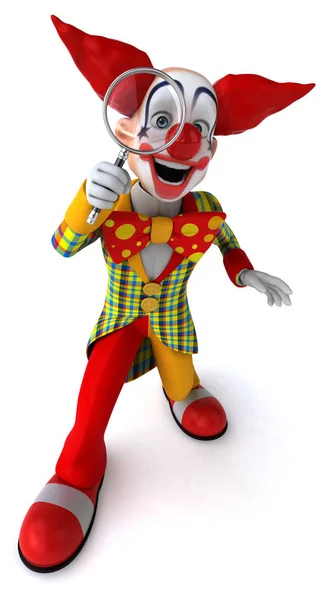 Веселий Клоун Персонаж Мультфільму — стокове фото