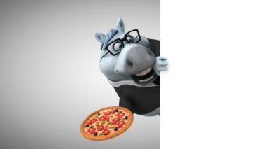 Pizza - 3d animasyon ile eğlenceli at