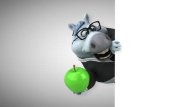 Elma - 3d animasyon ile eğlenceli at