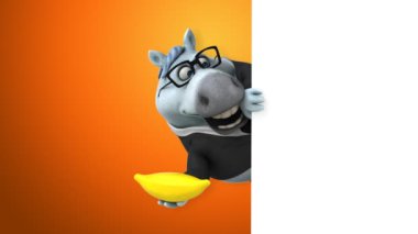 Muz - 3d animasyon ile eğlenceli at