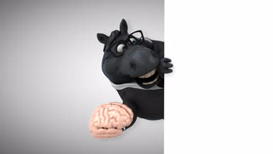 Beyin - 3d animasyon ile eğlenceli at