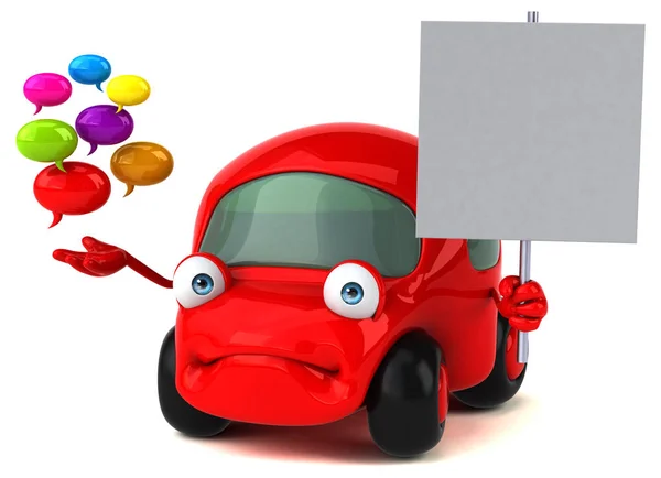 Fun Autó Buborékok Illusztráció — Stock Fotó