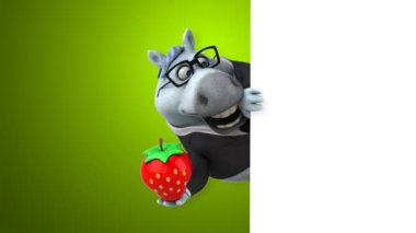 Çilek - 3d animasyon ile eğlenceli at