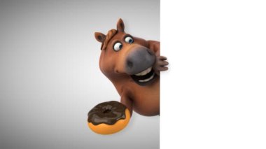 Çörek - 3d animasyon ile eğlenceli at