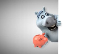 Kumbara - 3d animasyon ile eğlenceli at