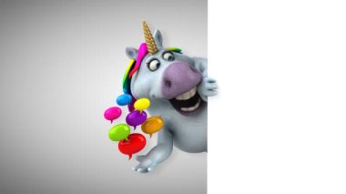 Kabarcıklar - 3d animasyon olan eğlenceli at