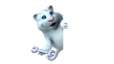 eğlenceli çizgi film karakteri ile araç - 3d animasyon 