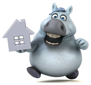 House - 3d çizim ile eğlenceli at