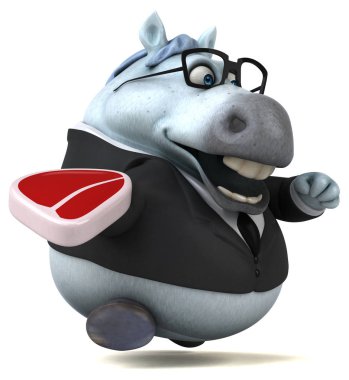 Et - 3d çizim ile eğlenceli çizgi film karakteri