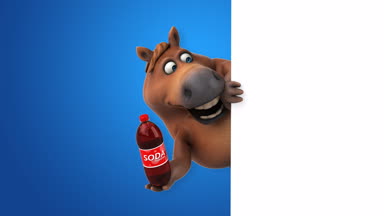 Soda - 3d animasyon ile eğlenceli at