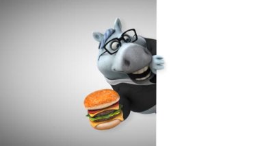 Burger - 3d animasyon ile eğlenceli at