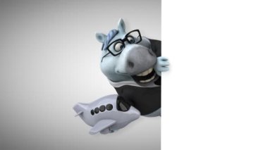 Uçak - 3d animasyon ile eğlenceli at