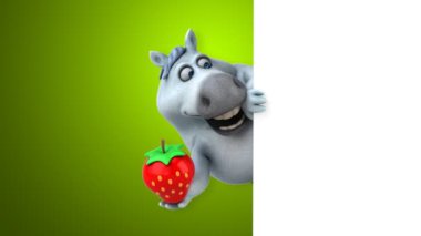 Çilek - 3d animasyon ile eğlenceli at