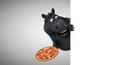 Pizza - 3d animasyon ile eğlenceli at