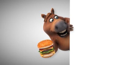 Burger - 3d animasyon ile eğlenceli at