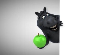 Elma - 3d animasyon ile eğlenceli at