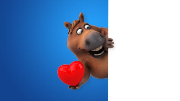 Zábavná Jízda Srdce Animace — Stock video