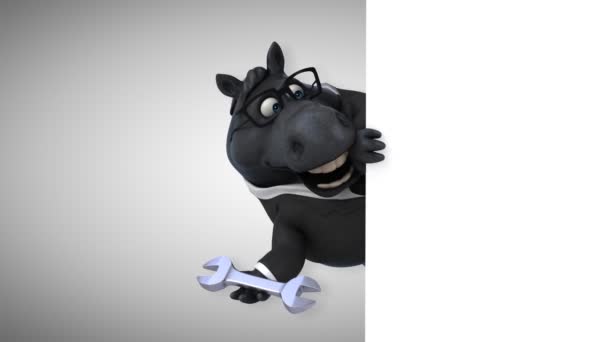 Zabawne Koń Narzędzia Animacji — Wideo stockowe