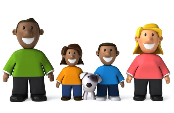 Diverse Family Illustration — Stock Photo, Image