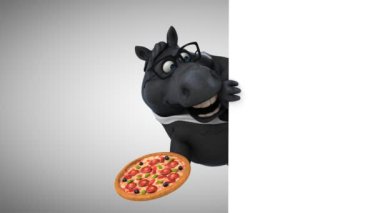 Pizza - 3d animasyon ile eğlenceli at