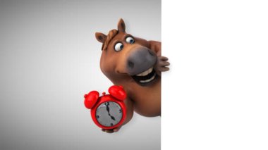 Saat - 3d animasyon ile eğlenceli at