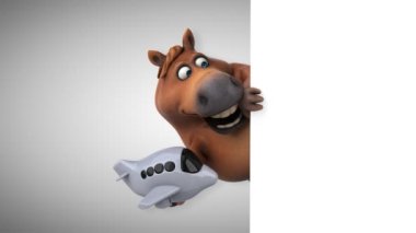 Uçak - 3d animasyon ile eğlenceli at