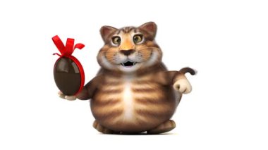 Paskalya yumurta - 3d animasyon ile eğlenceli çizgi film karakteri 