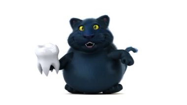 Dişi olan eğlenceli çizgi film karakteri - 3 boyutlu animasyon 