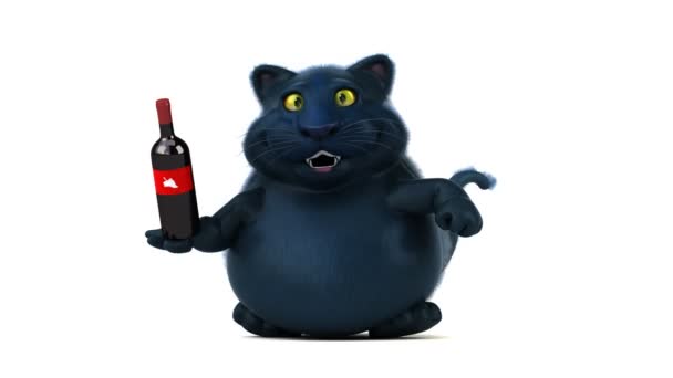 Fun macska karakter bor - 3d animáció 