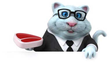 Et - 3d çizim ile eğlenceli çizgi film karakteri