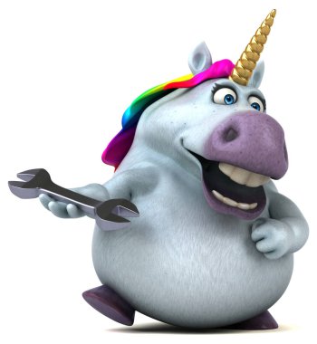 Eğlenceli unicorn ile - 3d çizim aracı