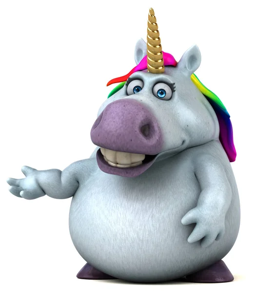 Fun Unicorn Character Illustration — Stock Photo, Image