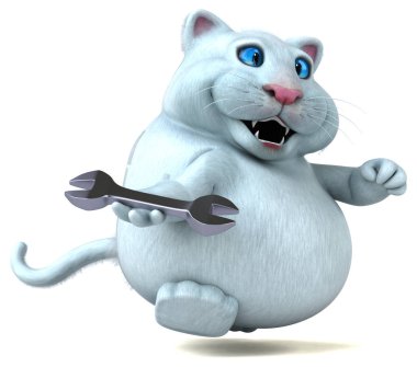 Eğlenceli kedi karakteri ile - 3d çizim aracı