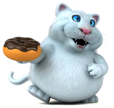 Çörek - 3d çizim ile eğlenceli çizgi film karakteri