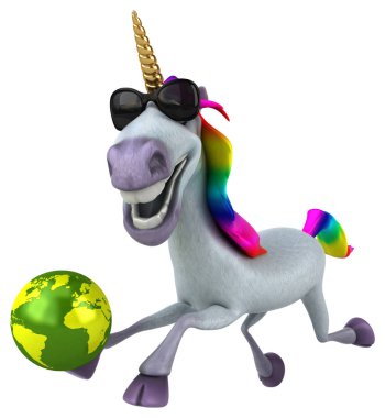 Gezegen - 3d çizim ile eğlenceli çizgi film karakteri